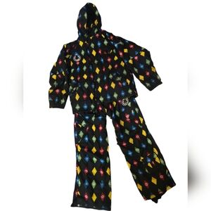 Sessions Ridge Series Jacket & Pants Set Diamond Pattern Size Medium